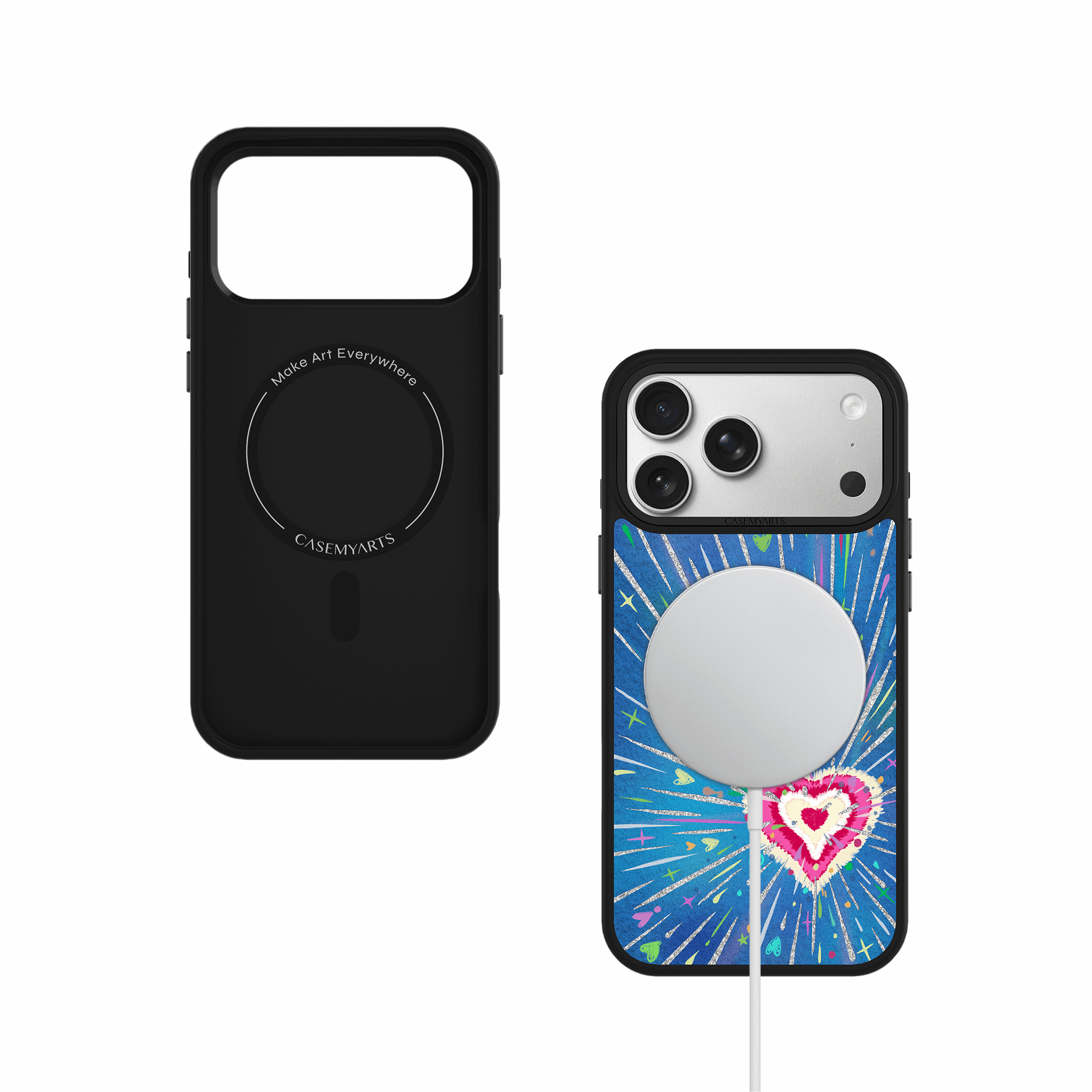 CASEMYARTS Love Burst MagSafe iPhone Case
