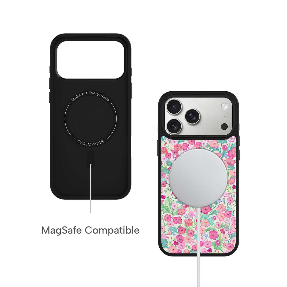 CASEMYARTS Blooming Petals MagSafe iPhone Case