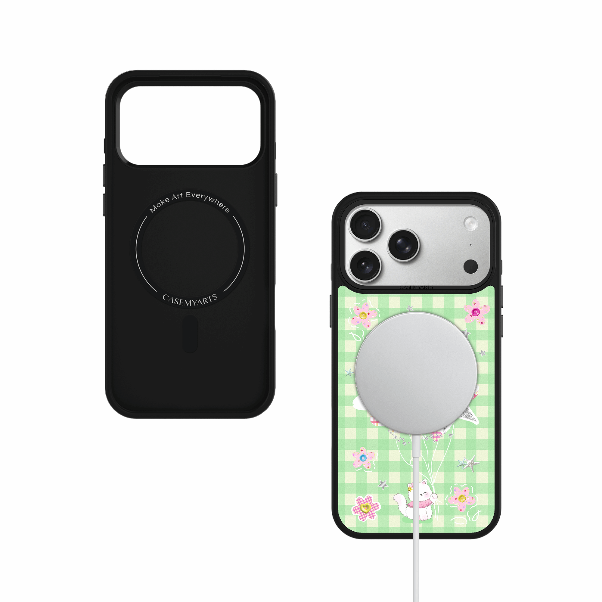 CASEMYARTS Sweet Diary Pink MagSafe iPhone Case