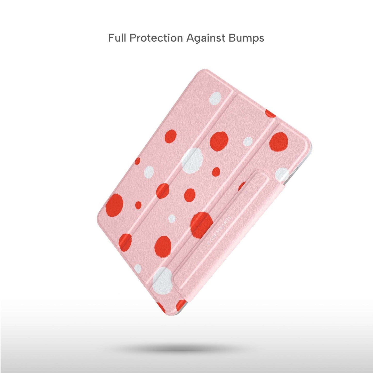 CASEMYARTS Pink Painted Dots iPad Magnetic Case