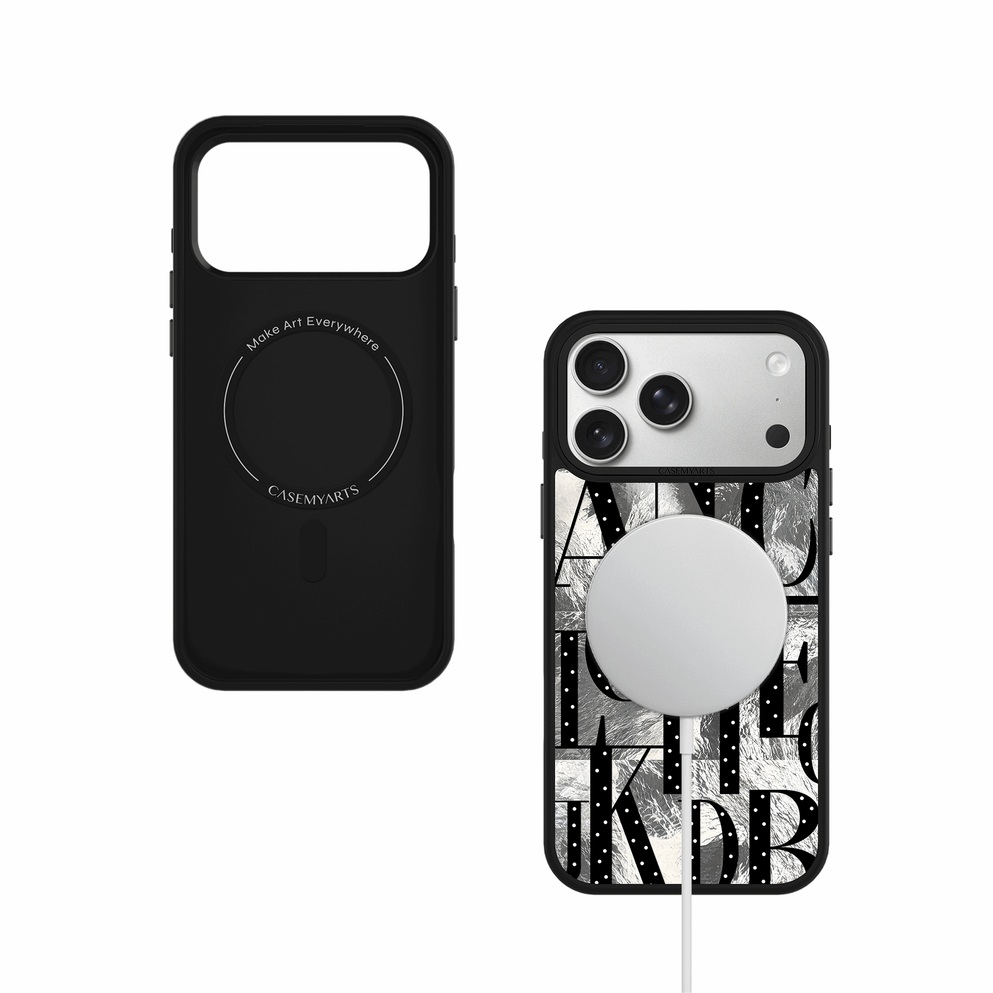 CASEMYARTS Dot Letter Series MagSafe iPhone Case