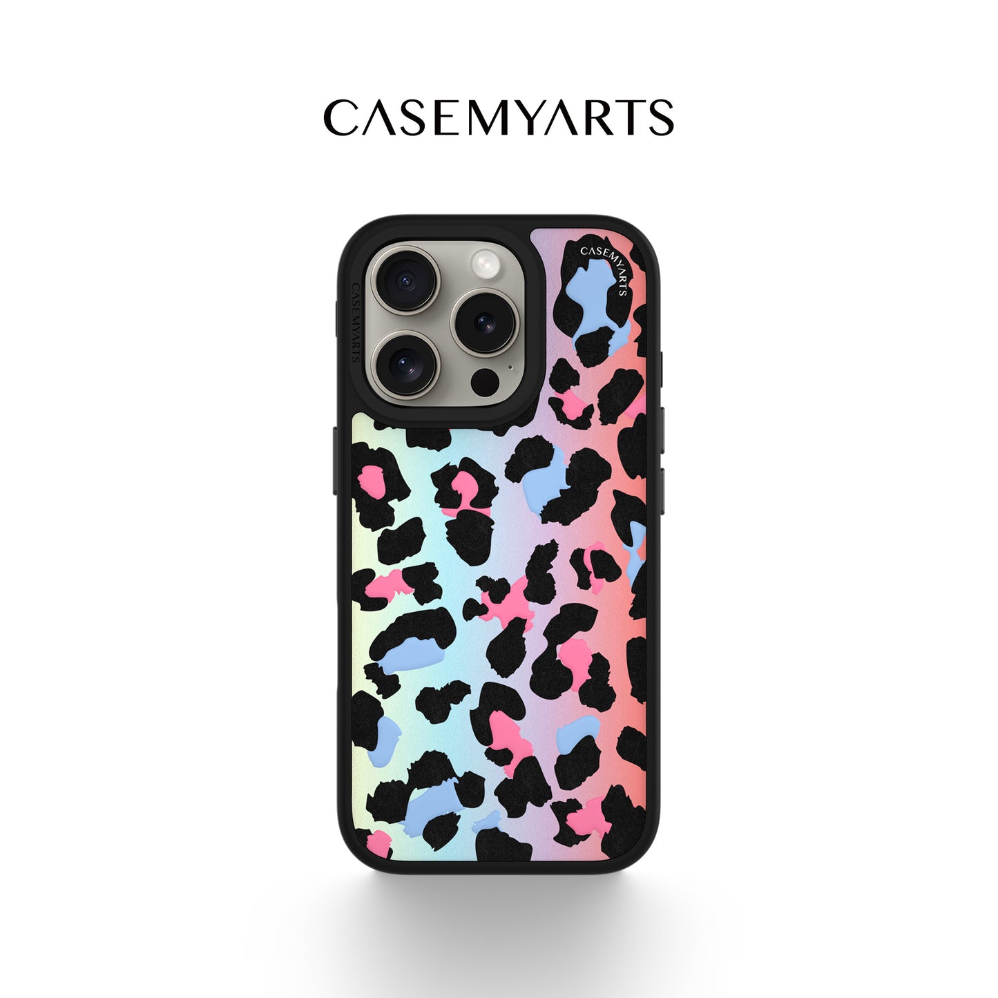 CASEMYARTS Colorful Leopard Print MagSafe iPhone Case