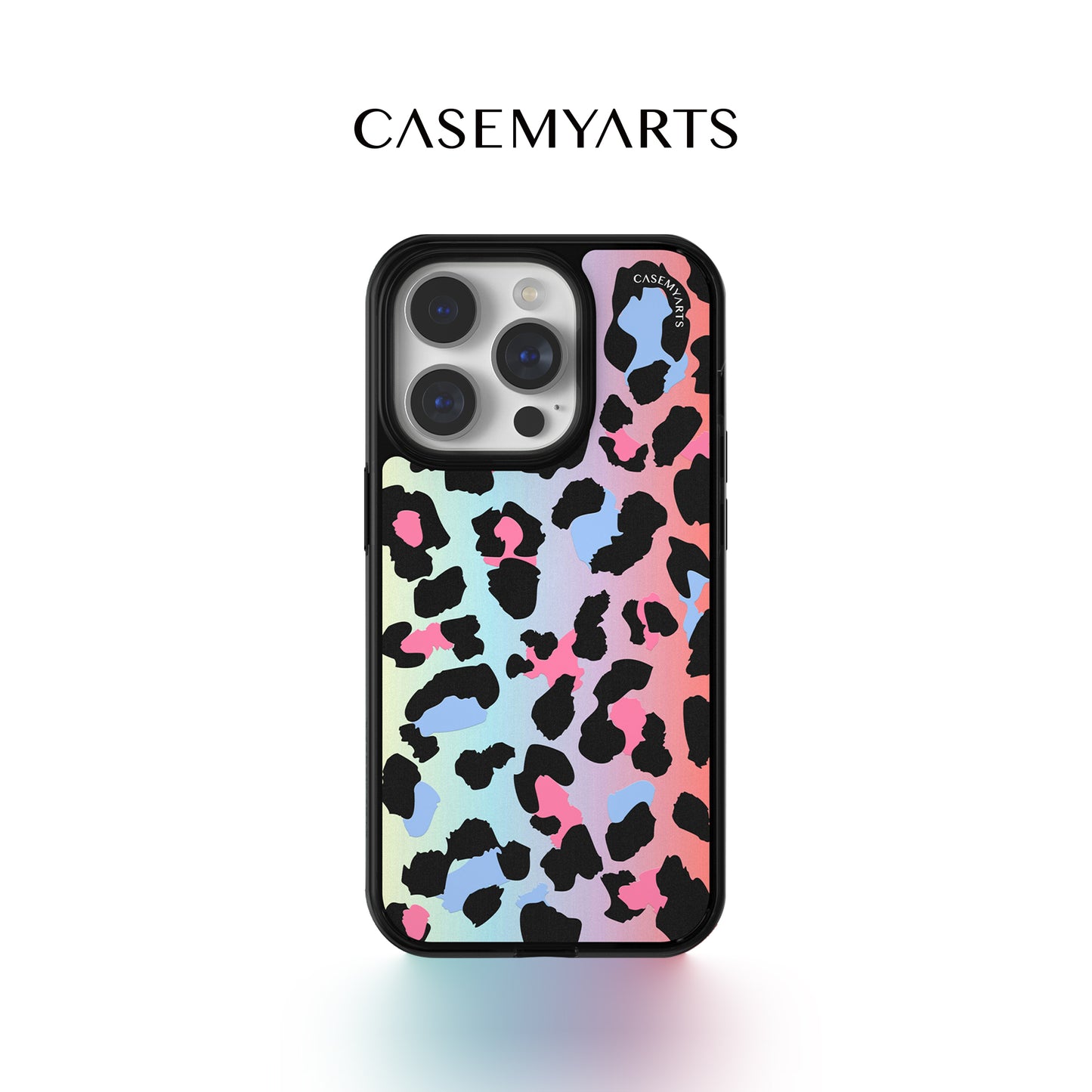 CASEMYARTS Colorful Leopard Print MagSafe iPhone Case