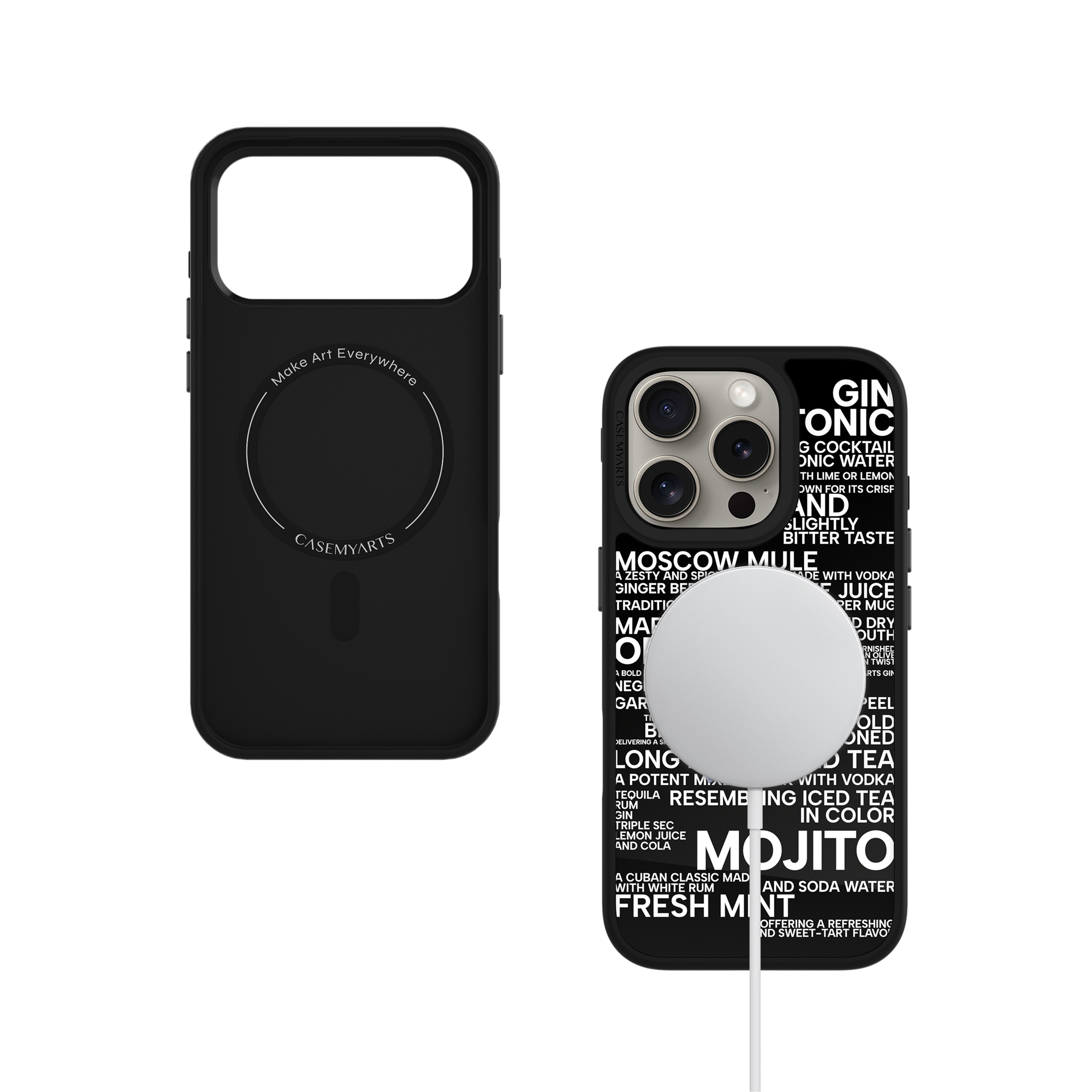 CASEMYARTS Cocktail Menu MagSafe iPhone Case