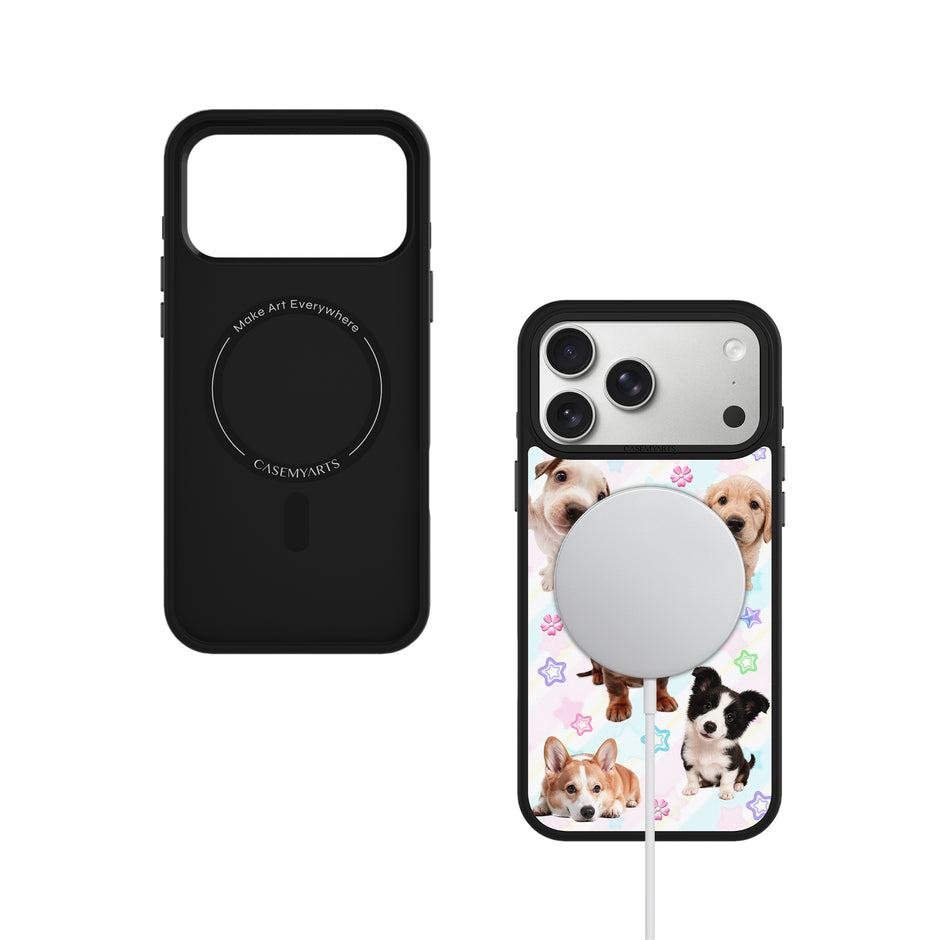 CASEMYARTS Cute Puppy Magsafe iPhone Case