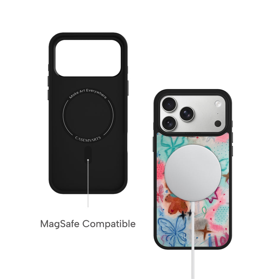 CASEMYARTS Doodle Bear MagSafe iPhone Case