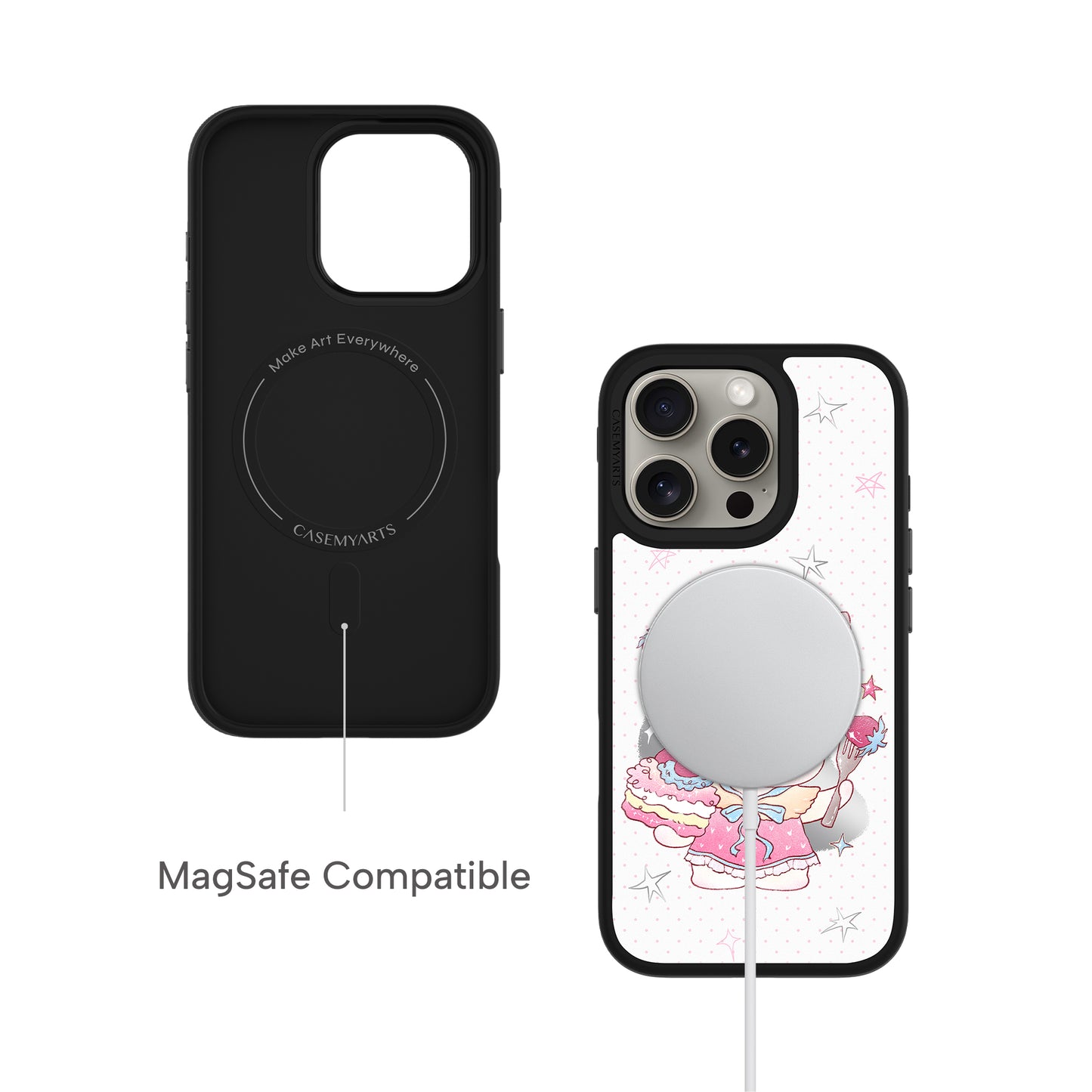 CASEMYARTS | Strawberry Bunny | MagSafe iPhone Case