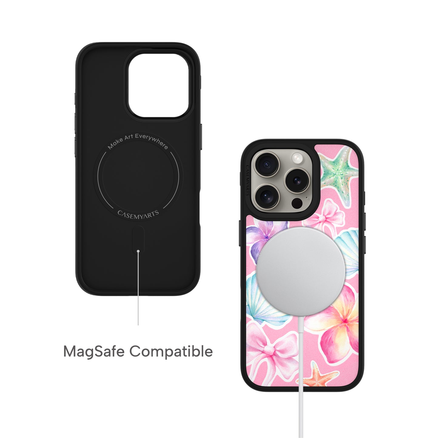 CASEMYARTS | Coral Blossom | MagSafe iPhone Case