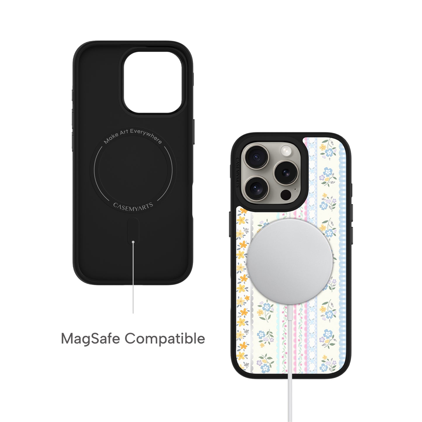 CASEMYARTS | Lace Bloom | MagSafe iPhone Case