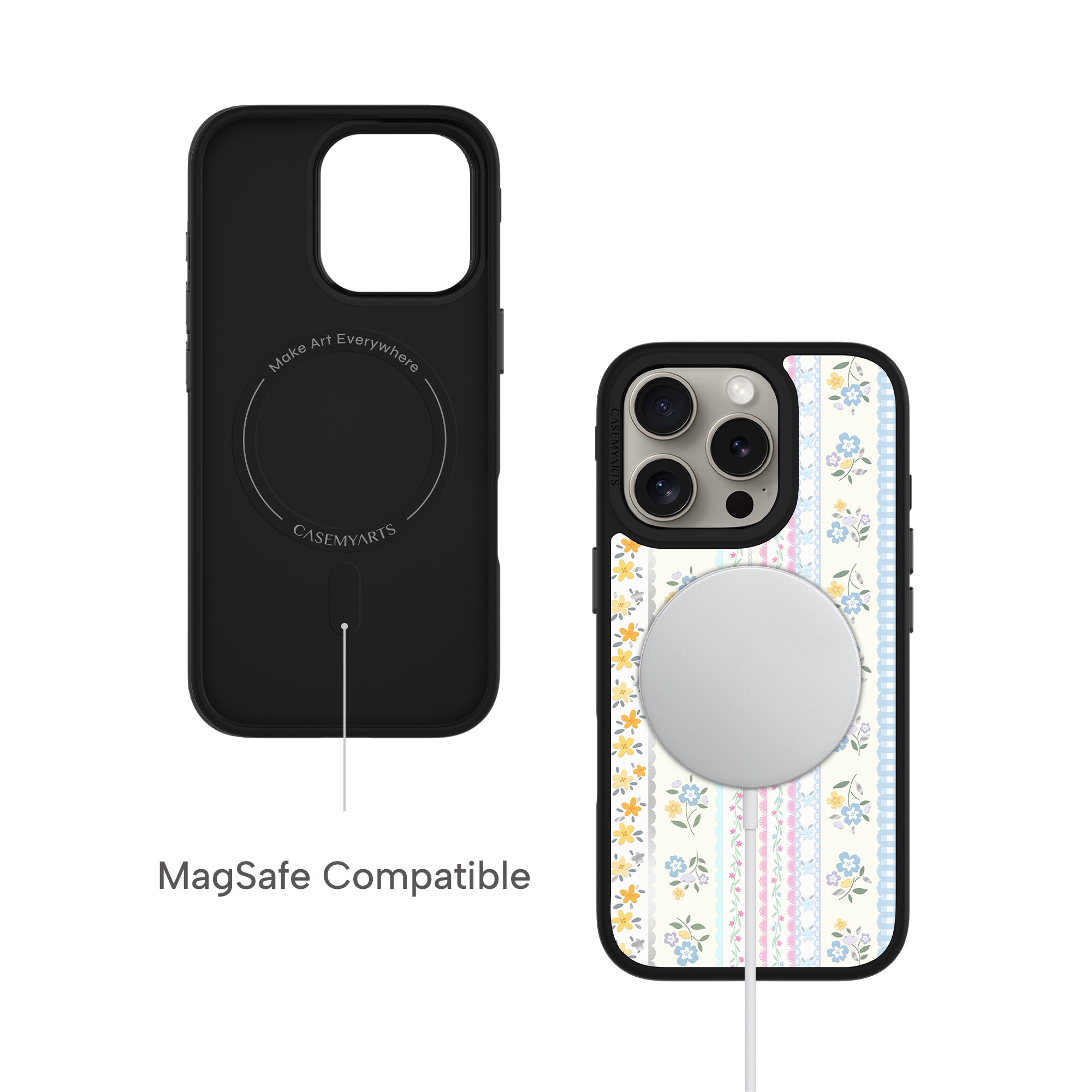 CASEMYARTS Lace Bloom MagSafe iPhone Case