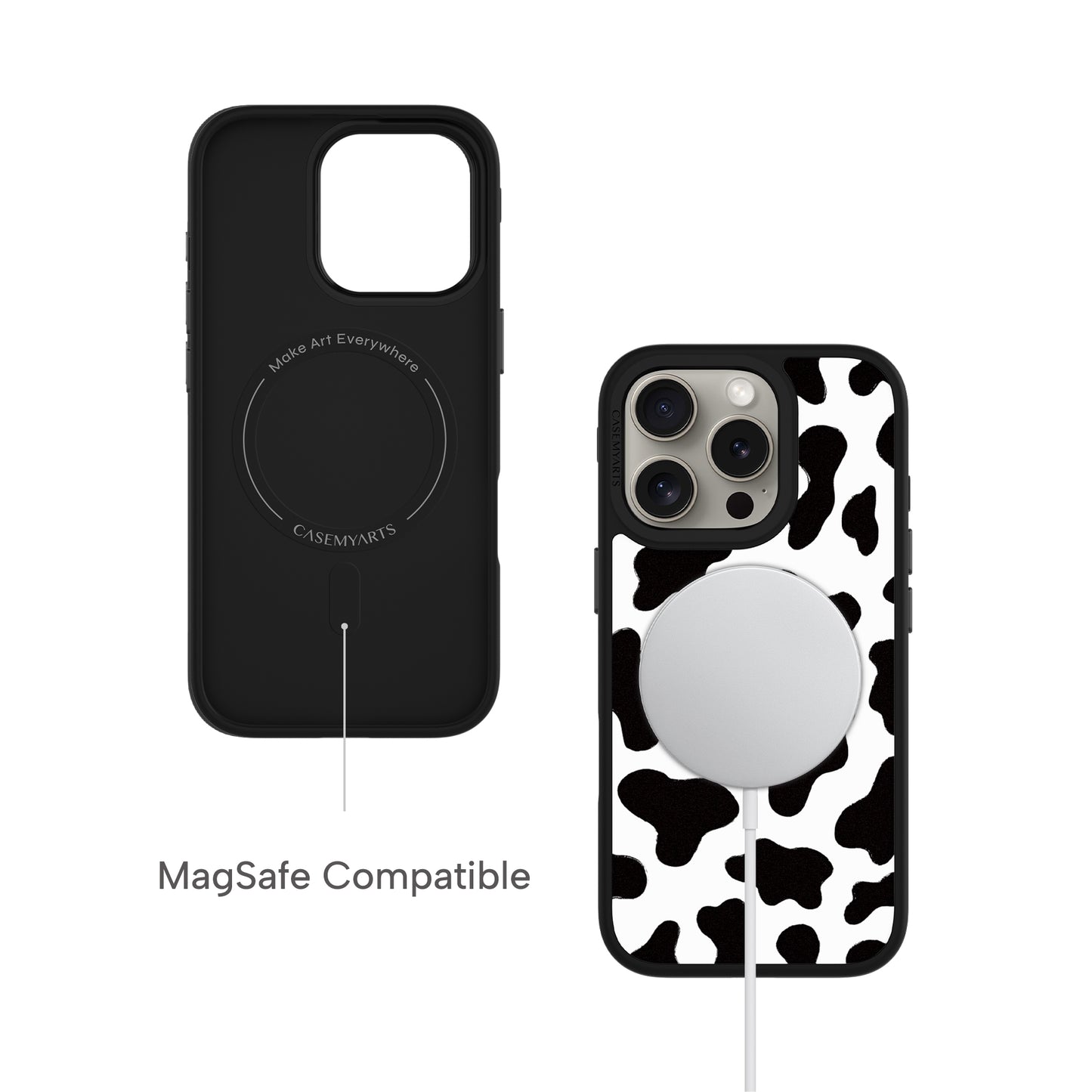 CASEMYARTS | Cow Print | MagSafe iPhone Case