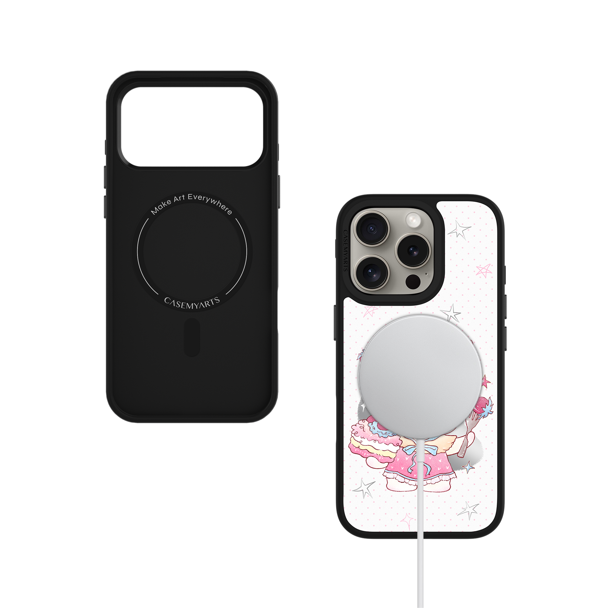 CASEMYARTS Strawberry Bunny MagSafe iPhone Case