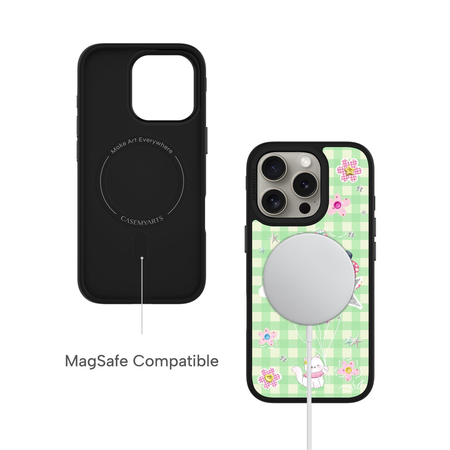 CASEMYARTS | Sweet Diary Green | MagSafe iPhone Case