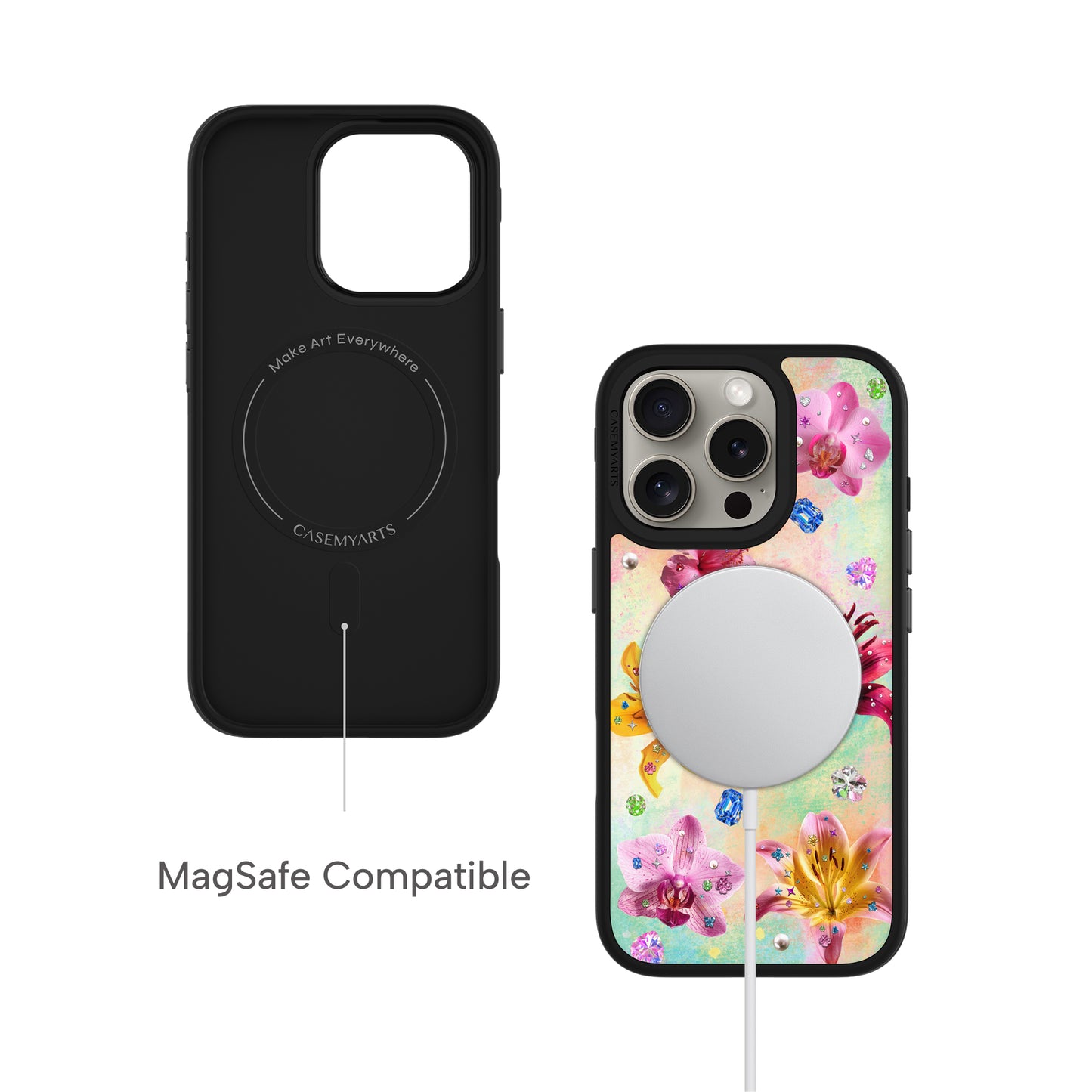 Casemyarts | Fleur de gemme | Étui iPhone Magsafe
