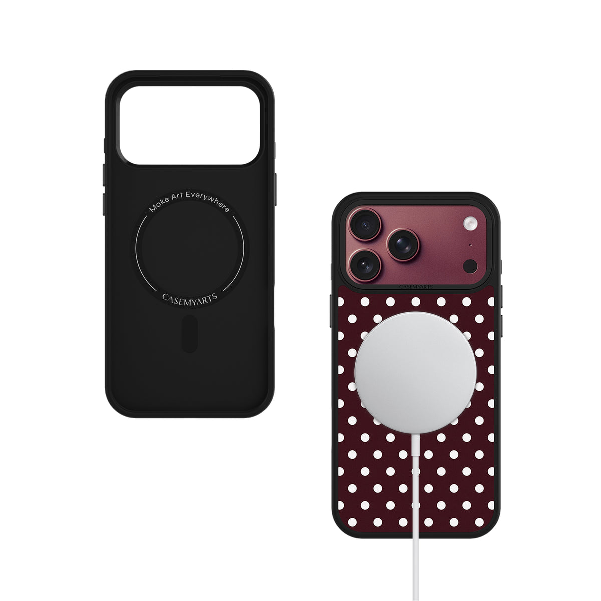 CASEMYARTS Burgundy Series MagSafe iPhone Case