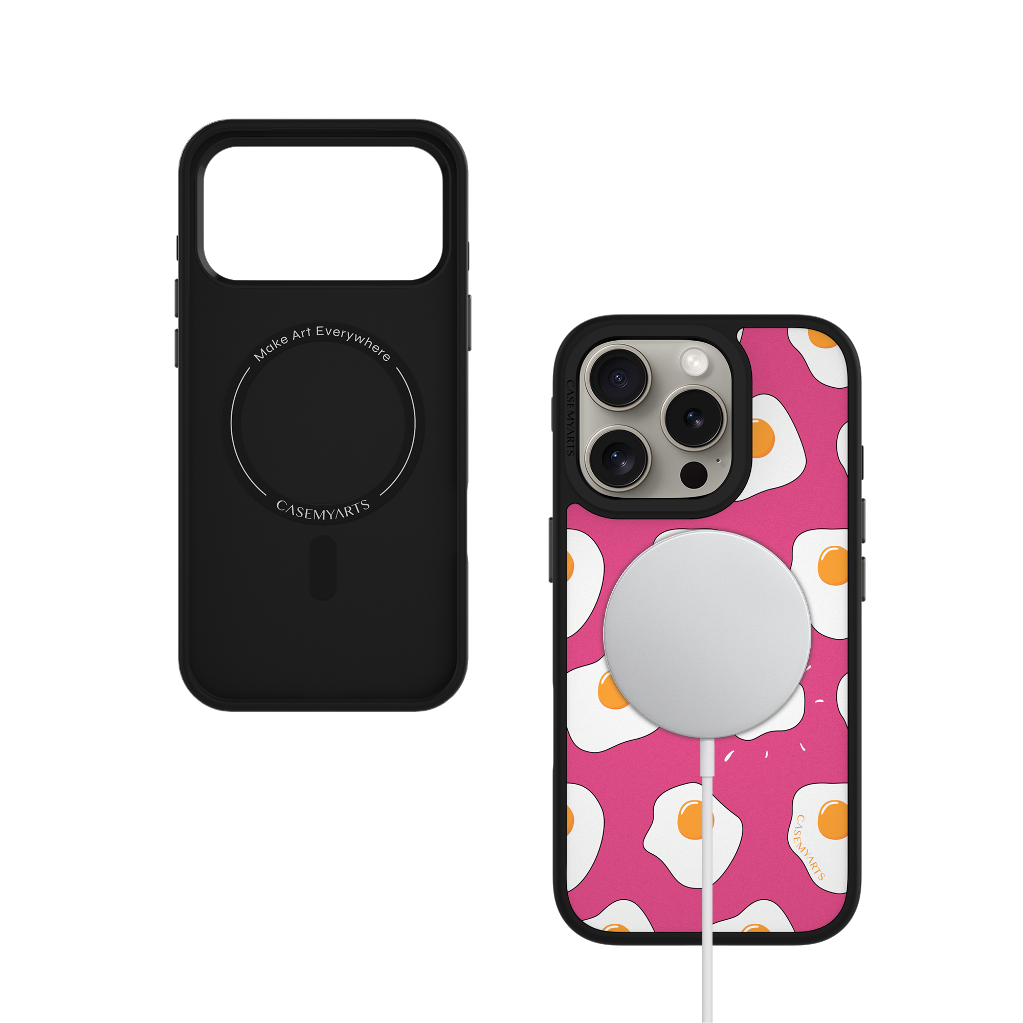 CASEMYARTS Sunny Shine Egg MagSafe iPhone Case