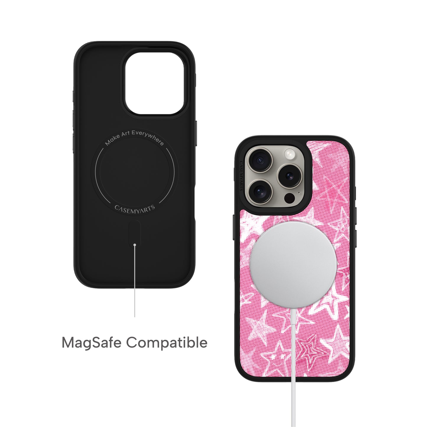 CASEMYARTS | Starlust White | MagSafe iPhone Case