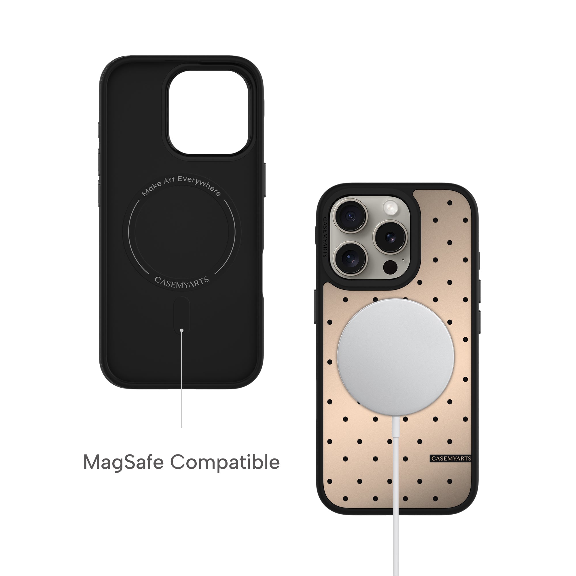 CASEMYARTS Polka Dots MagSafe iPhone Case
