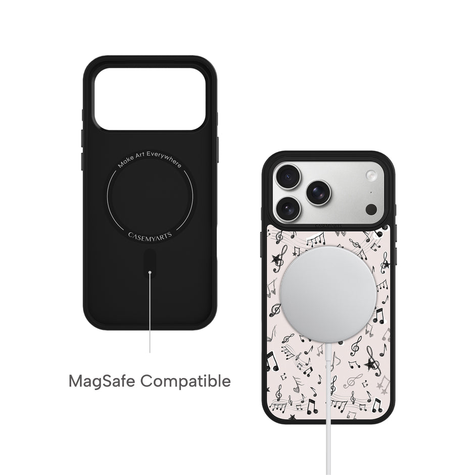 CASEMYARTS Musical Notes MagSafe iPhone Case