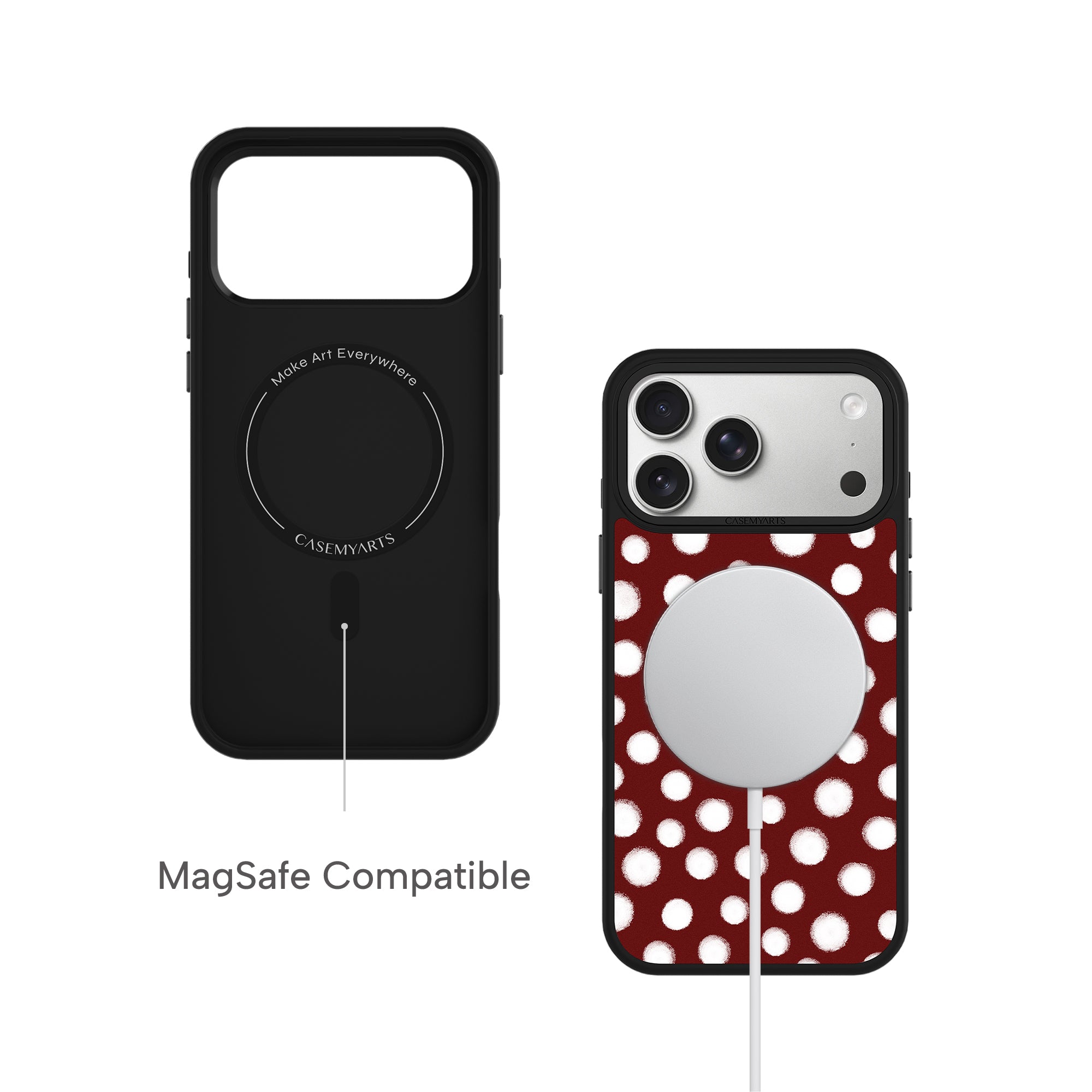 CASEMYARTS Grafitti Polka Dots MagSafe iPhone Case