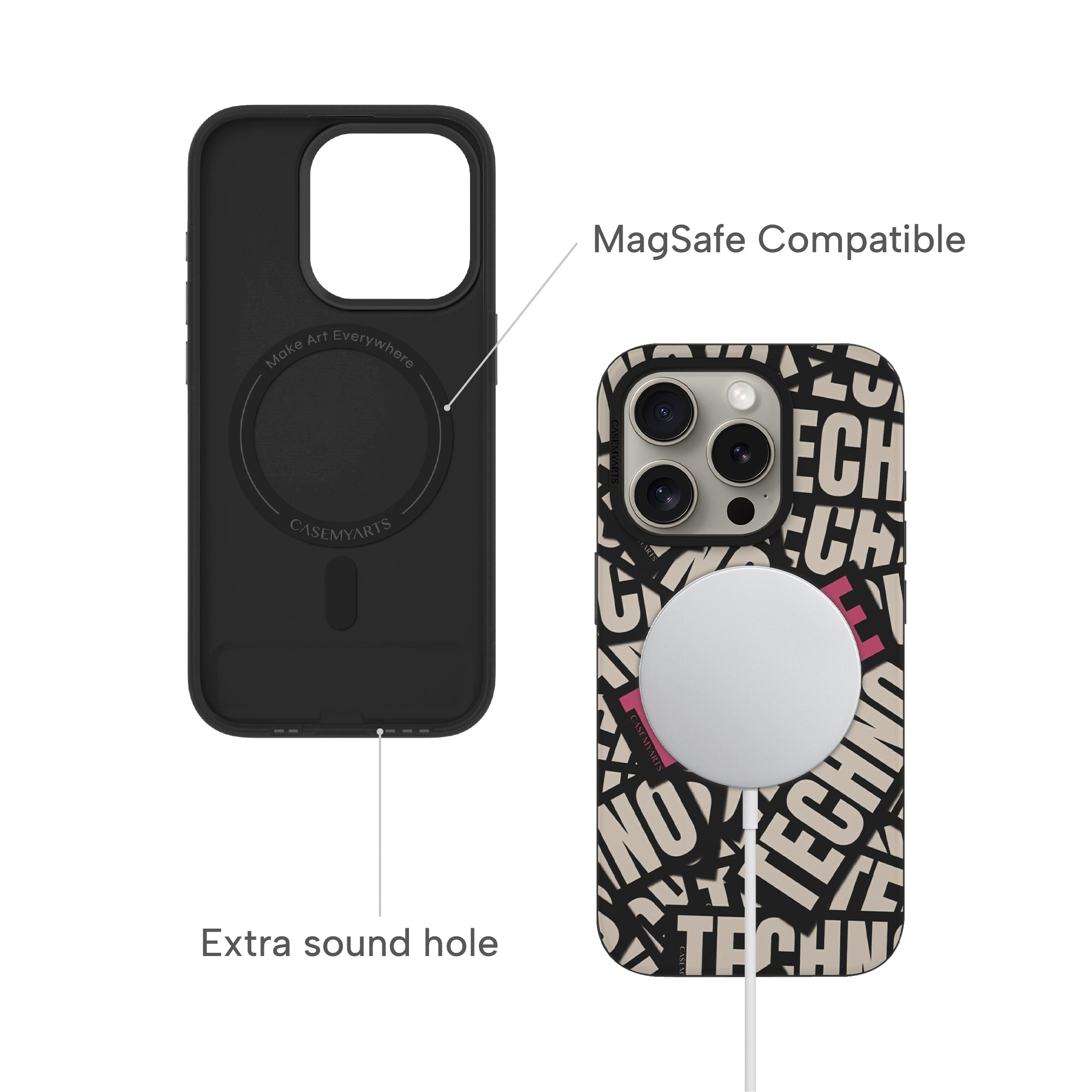 Casemyarts | Trance Techno | Custodia per iPhone Magsafe