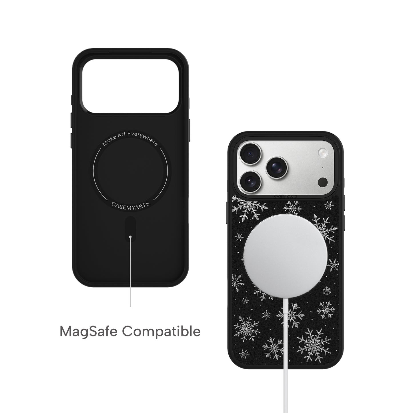 CASEMYARTS | Crystal Snowflake | MagSafe iPhone Case
