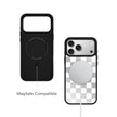 CASEMYARTS 鉻色棋盤格 MagSafe iPhone 手機殼