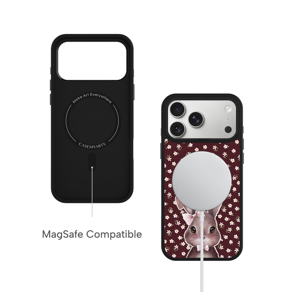 CASEMYARTS Retro Bunny MagSafe iPhone Case