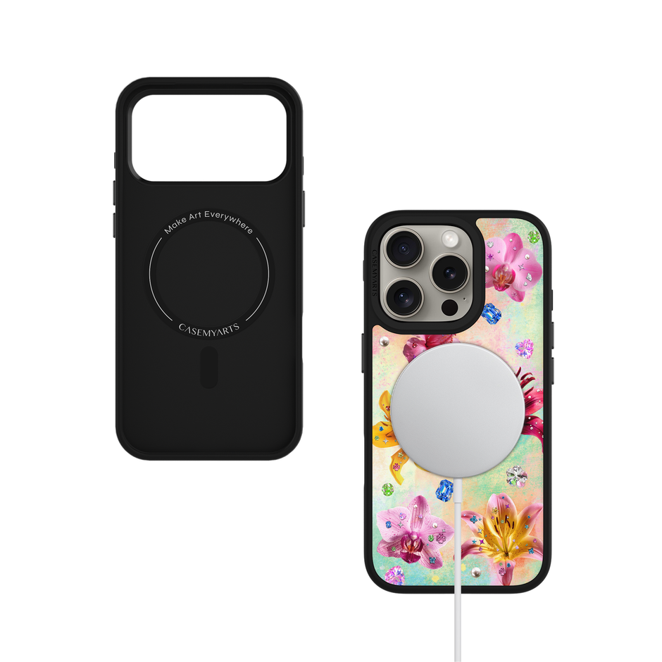 CASEMYARTS Gem flower MagSafe iPhone Case