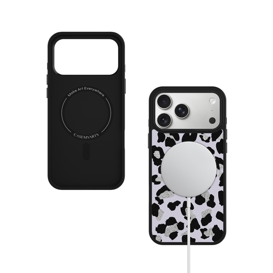 CASEMYARTS Lavender Leopard MagSafe iPhone Case