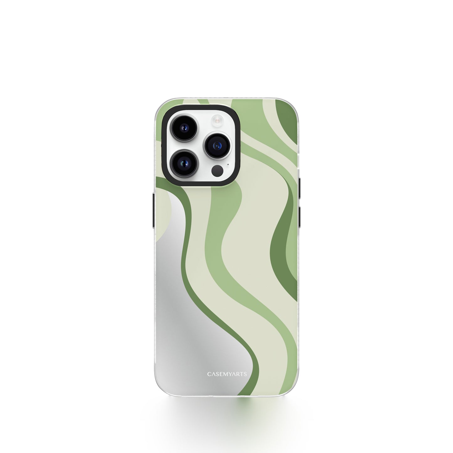 CASEMYARTS Green Mirror Trickle iPhone Case