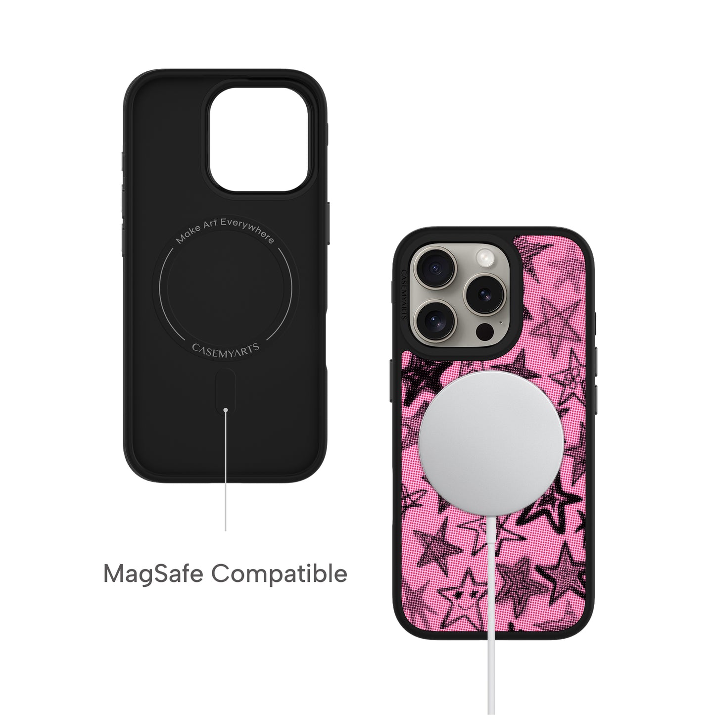 CasemyArts | Starlust schwarz | Magsafe iPhone Case