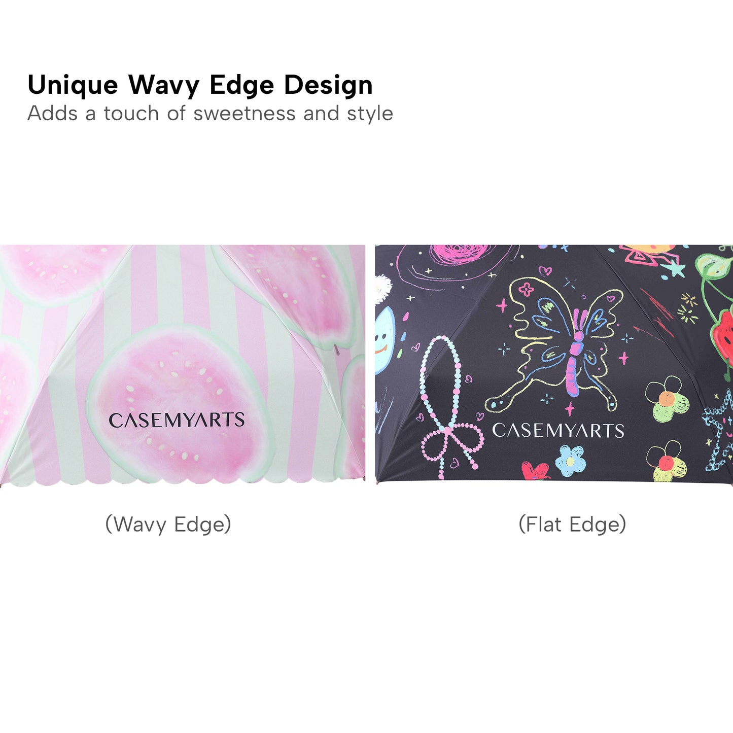 CASEMYARTS | Dual Purpose Portable Sun & Rain Umbrella