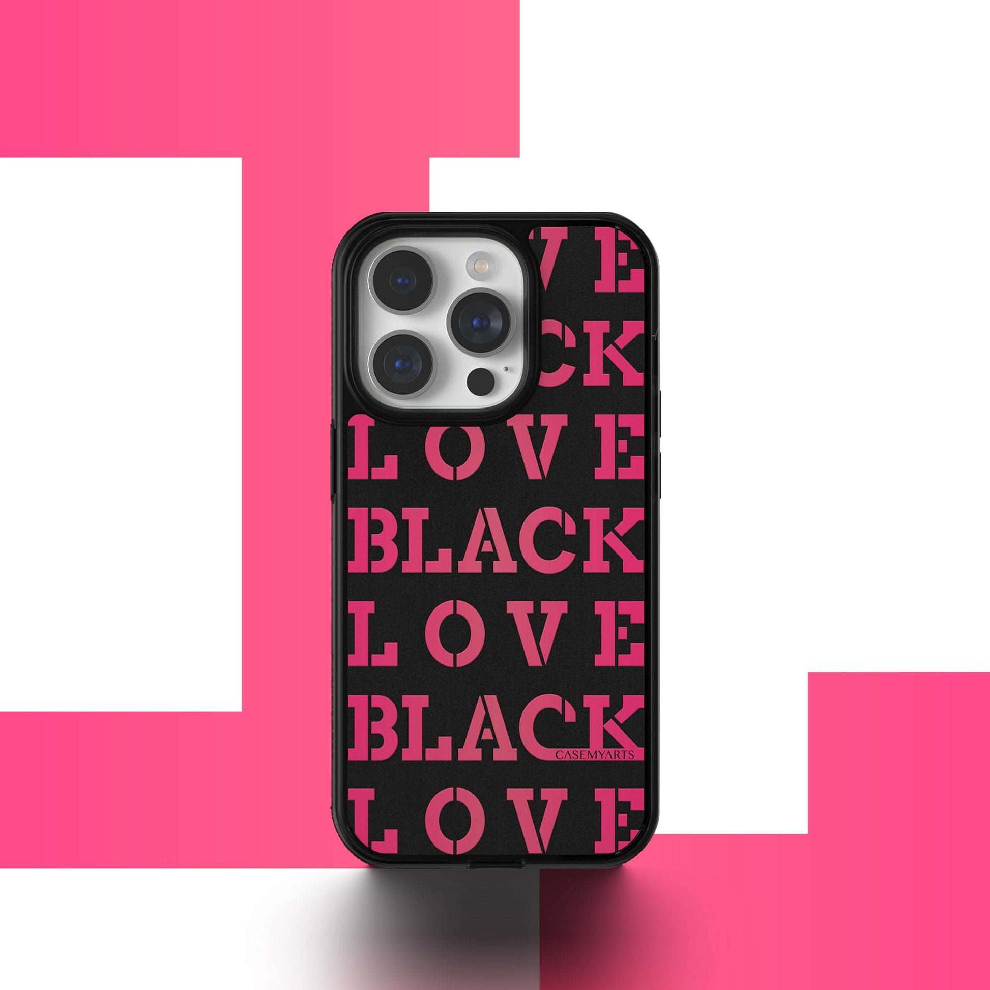 CASEMYARTS  LOVE BLACK MagSafe iPhone Case