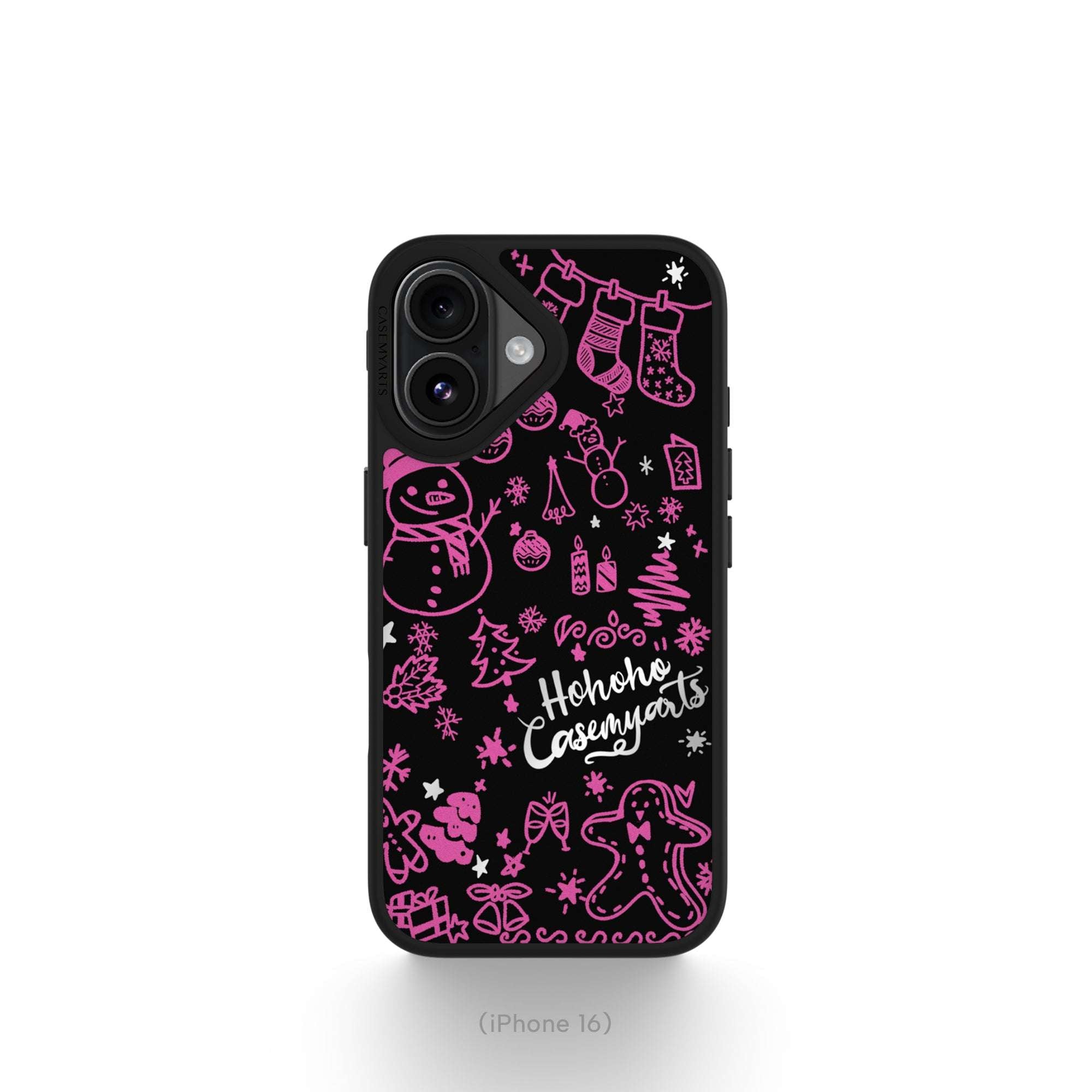 CASEMYARTS | Ho Ho Hot Pink | MagSafe iPhone Case