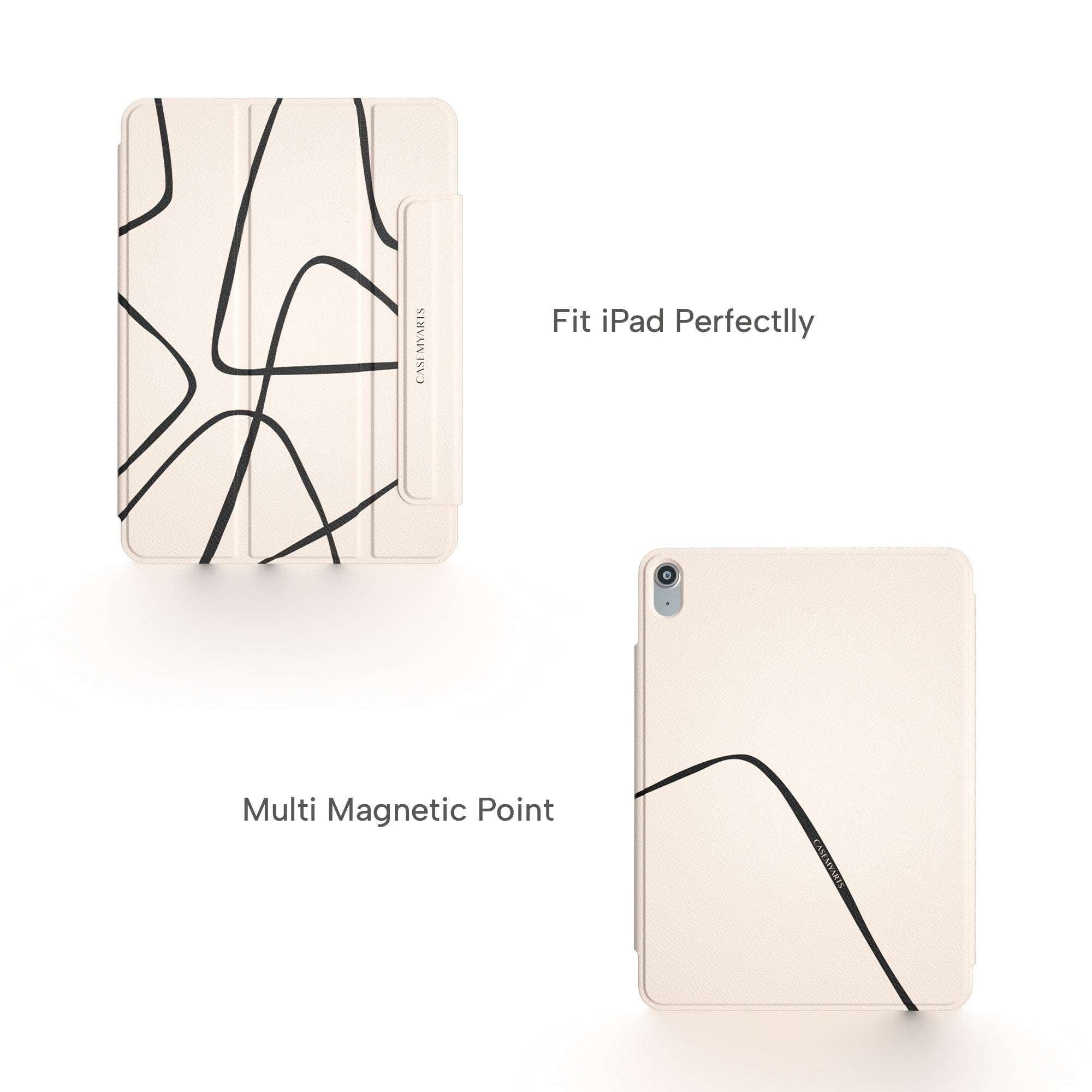 CASEMYARTS Black Line iPad Magnetic Case