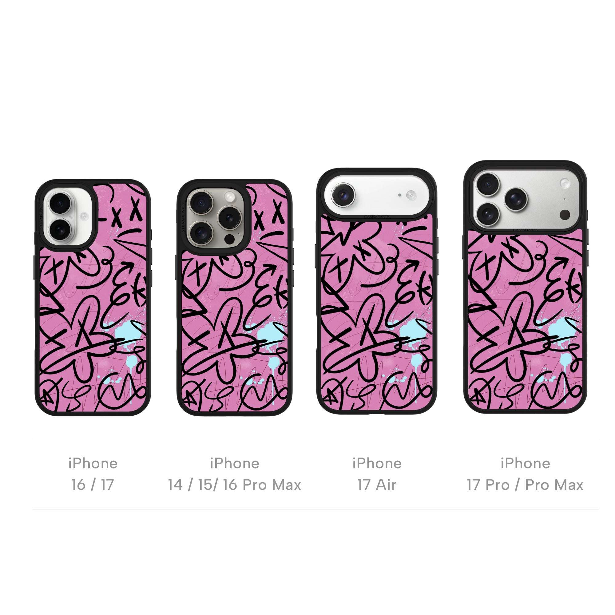 CASEMYARTS Scribble Lines MagSafe iPhone Case