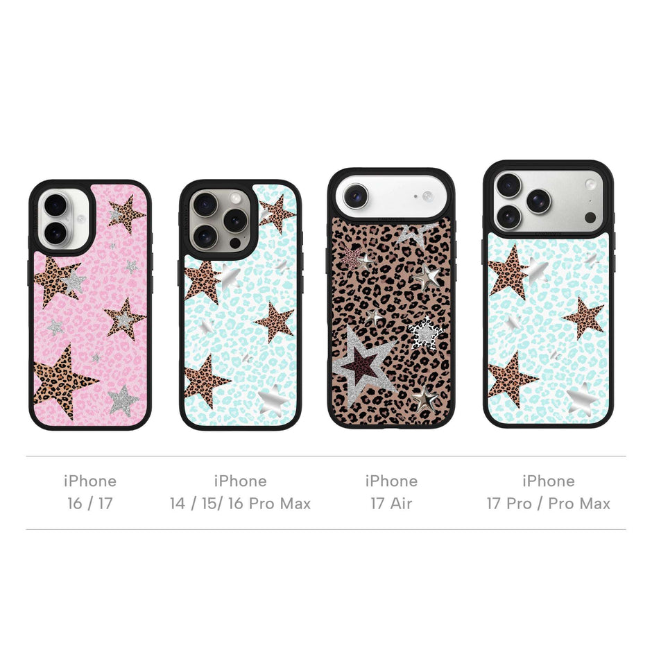 CASEMYARTS Leopard Star MagSafe iPhone Case