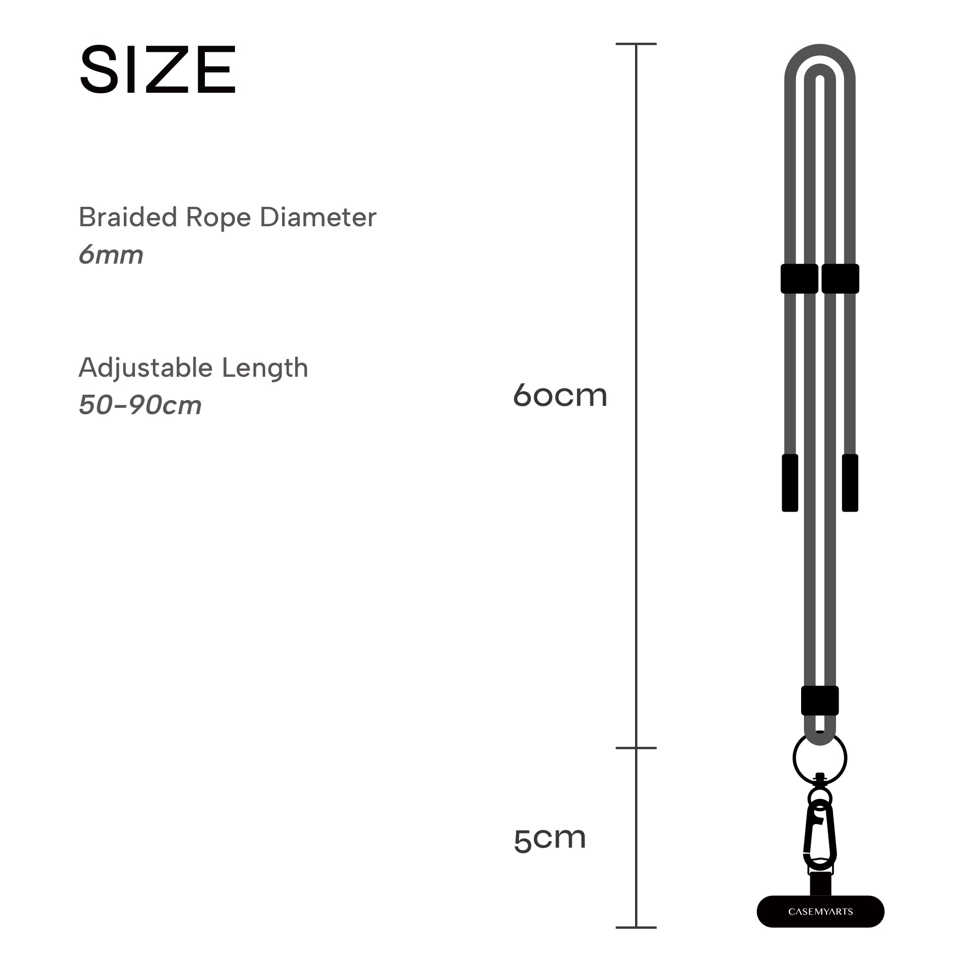 CASEMYARTS Hot Pink phone strap