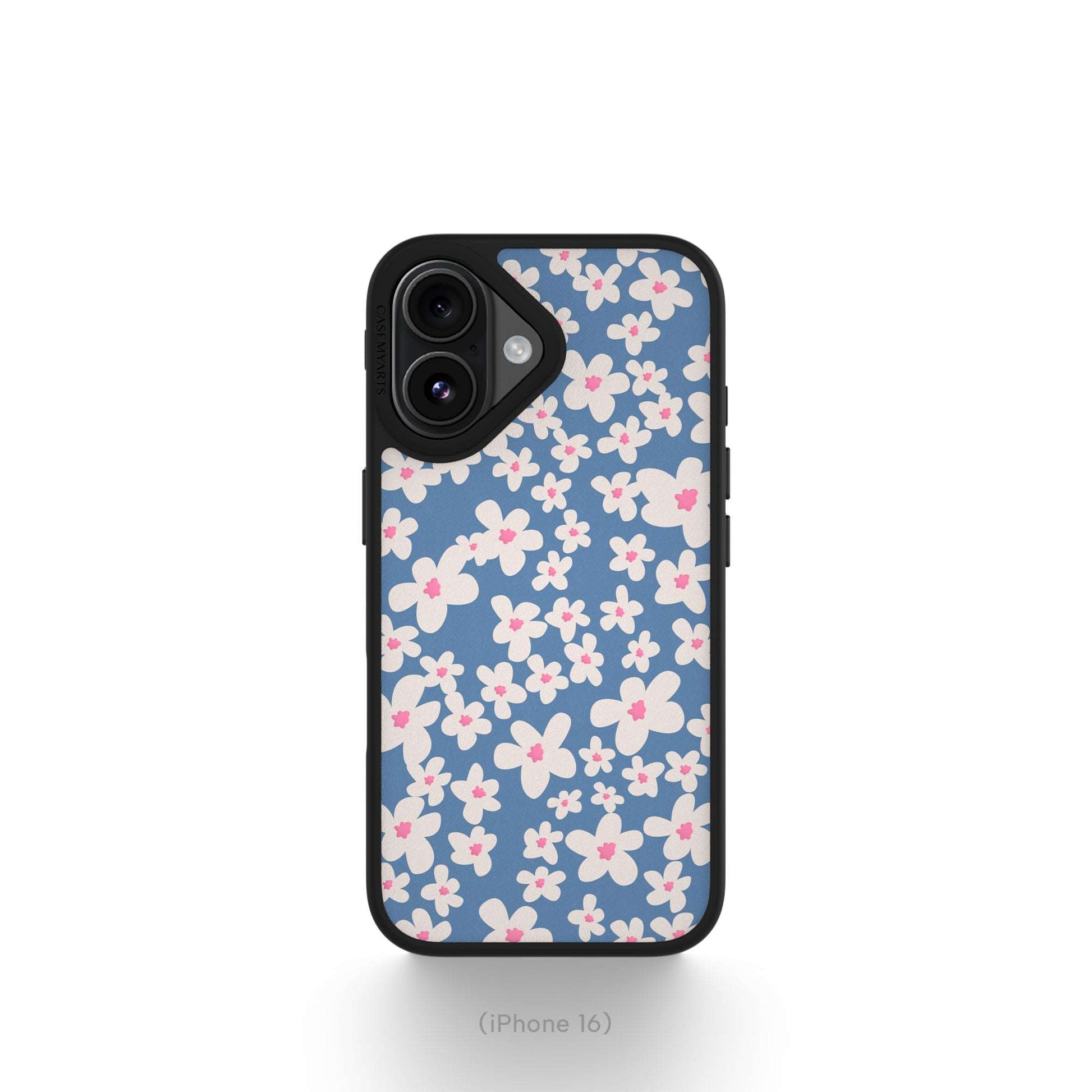 CASEMYARTS Blue Floral MagSafe iPhone Case