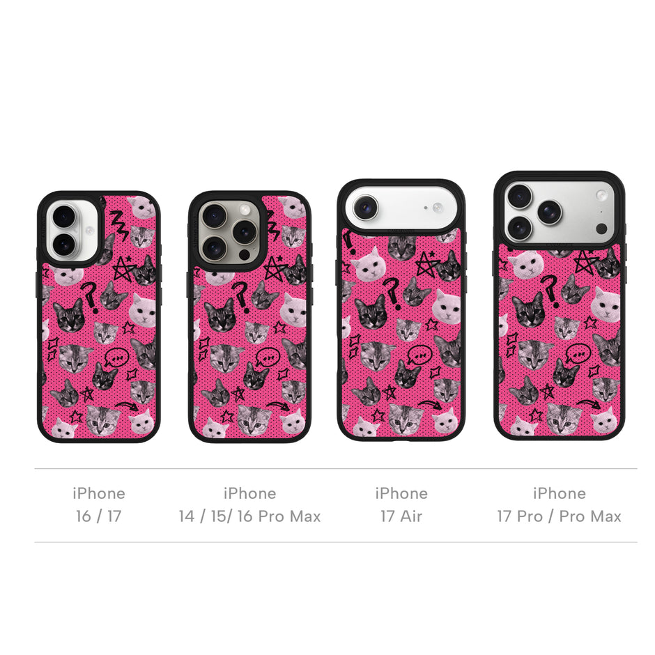 CASEMYARTS Polka Cat MagSafe iPhone Case