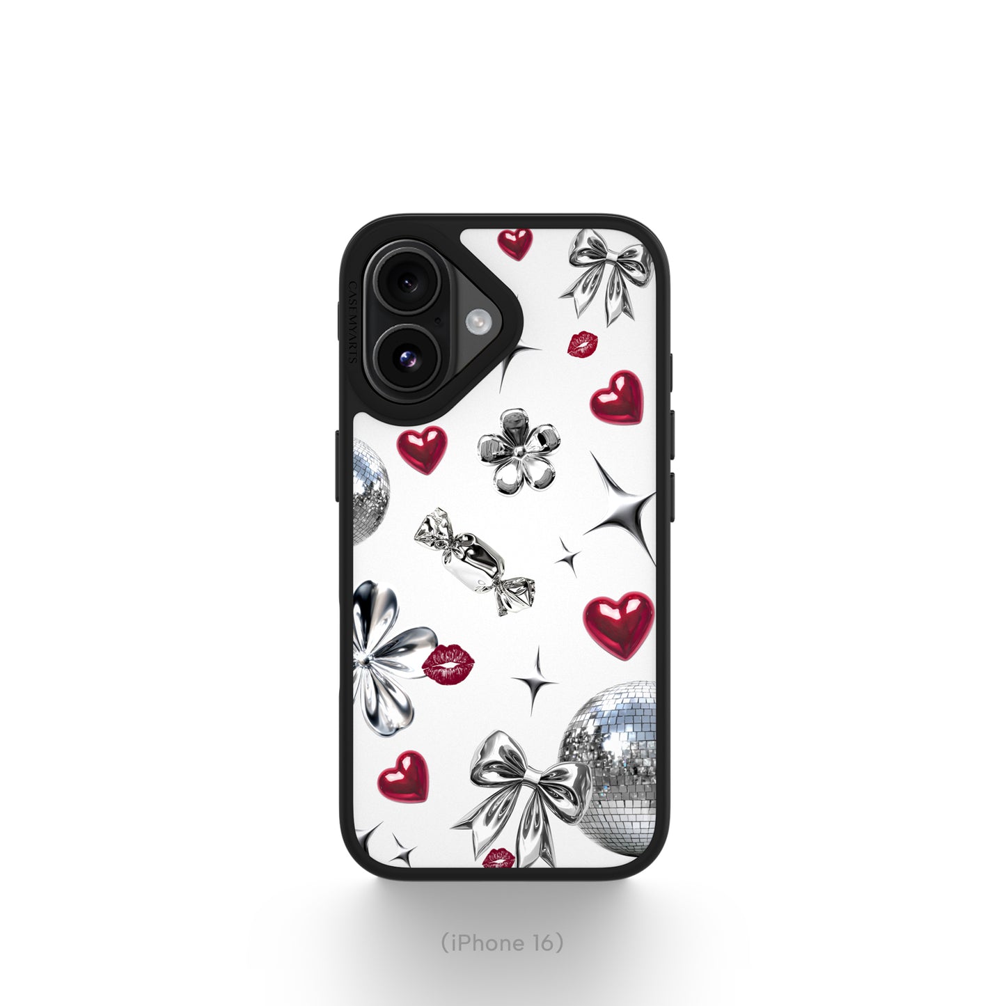 CASEMYARTS | Disco Kiss White | MagSafe iPhone Case