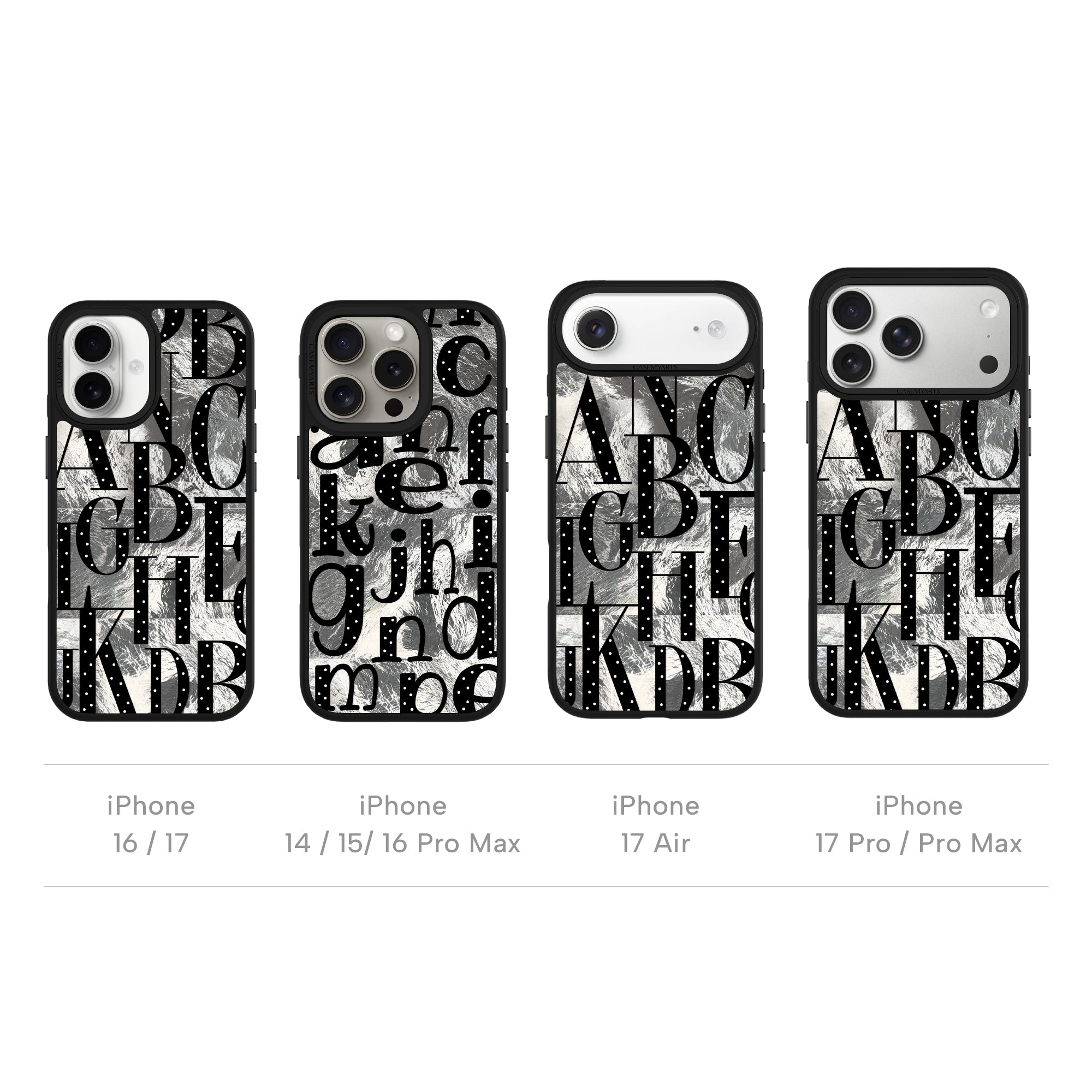 CASEMYARTS Dot Letter Series MagSafe iPhone Case