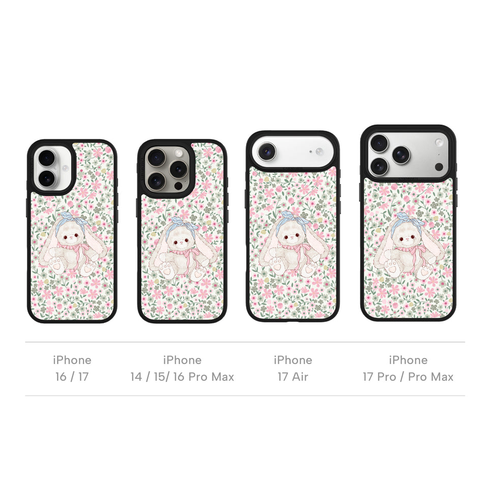 CASEMYARTS Floral Bunny MagSafe iPhone Case