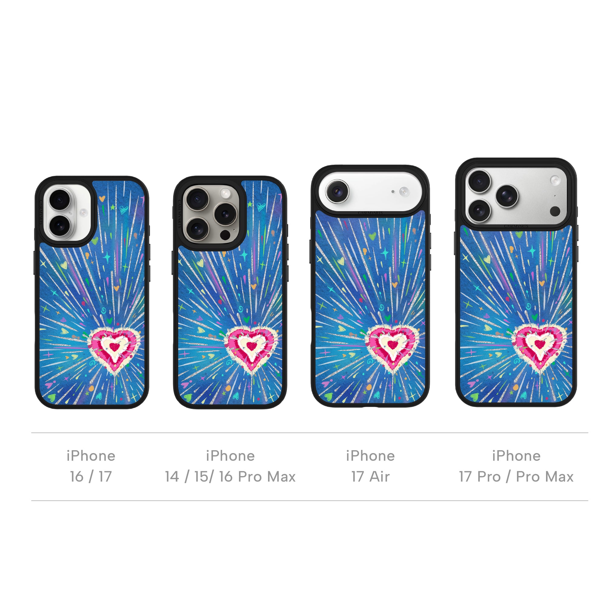 CASEMYARTS Love Burst MagSafe iPhone Case