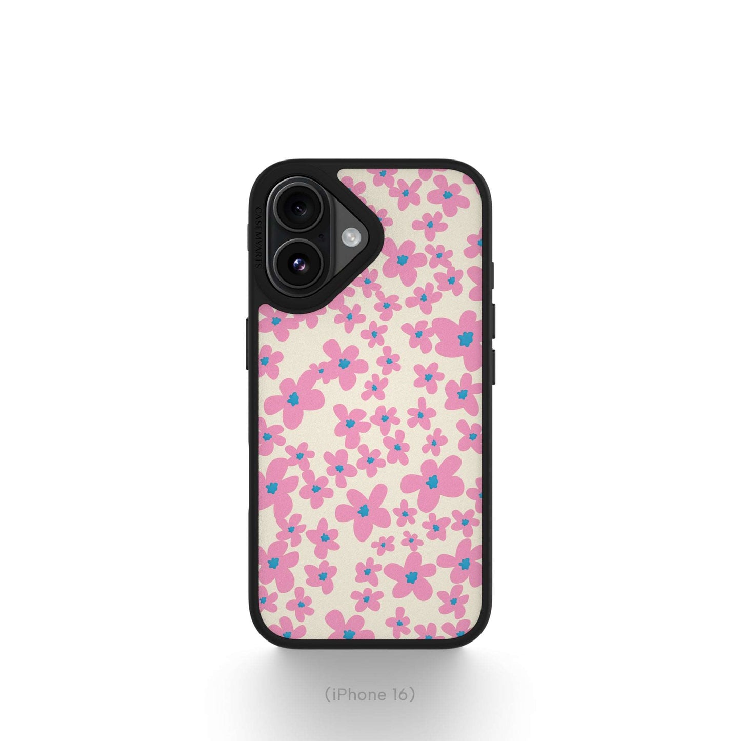 CASEMYARTS Pink Floral MagSafe iPhone Case