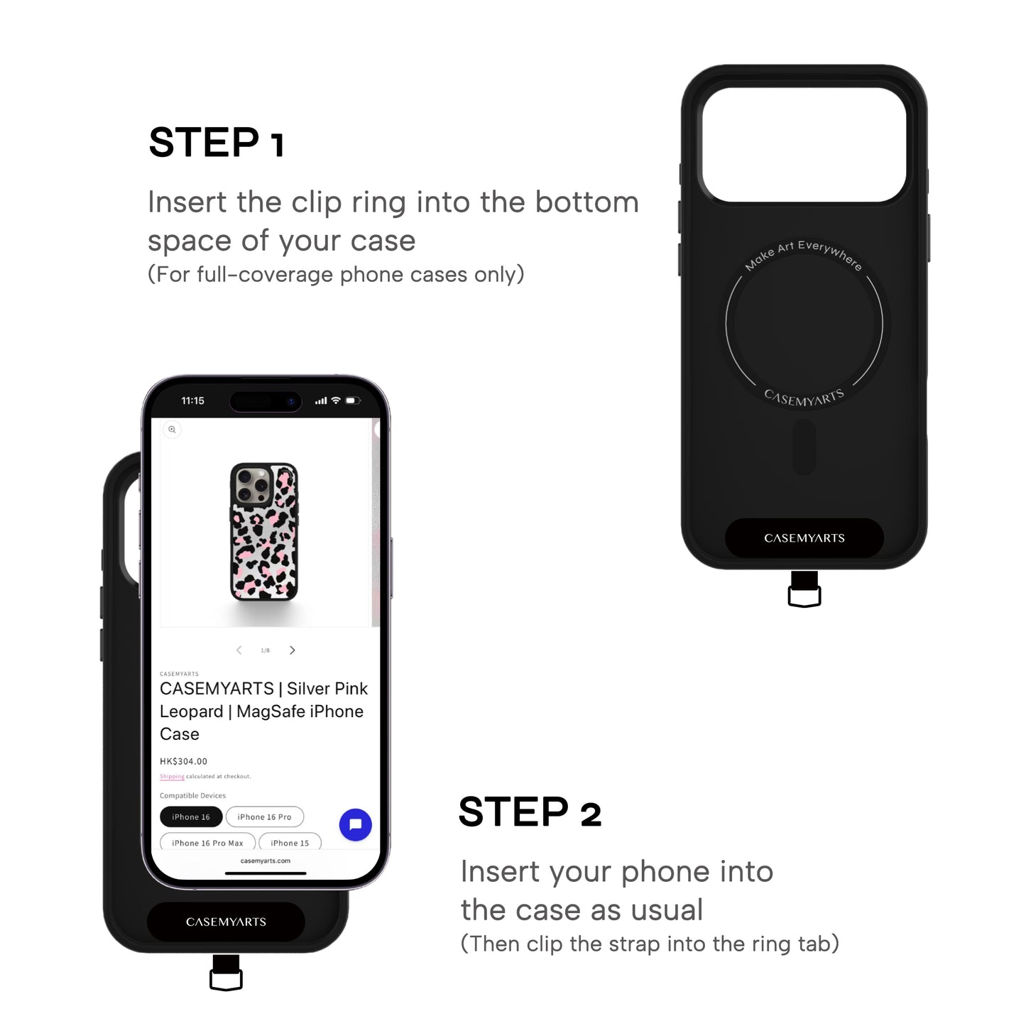 CASEMYARTS | 2-in-1 Lanyard | Phone Strap