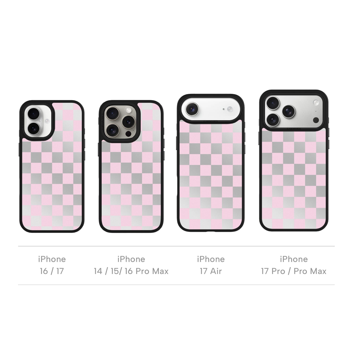 CASEMYARTS | Chrome Checkerboard | MagSafe iPhone Case