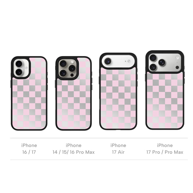 CASEMYARTS Chrome Checkerboard MagSafe iPhone Case