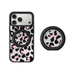 CASEMYARTS Silver Pink Leopard MagSafe iPhone Grip